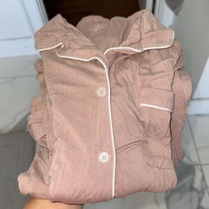 Cozy Earth Women's Bamboo Stretch-Knit Long Sleeve Pajama Set TALL